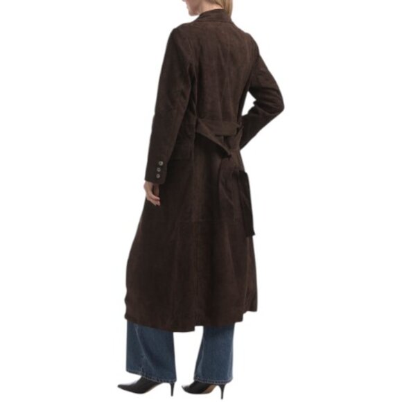 AVEC LES FILLES Burgundy Walker Coat - Picture 2 of 4